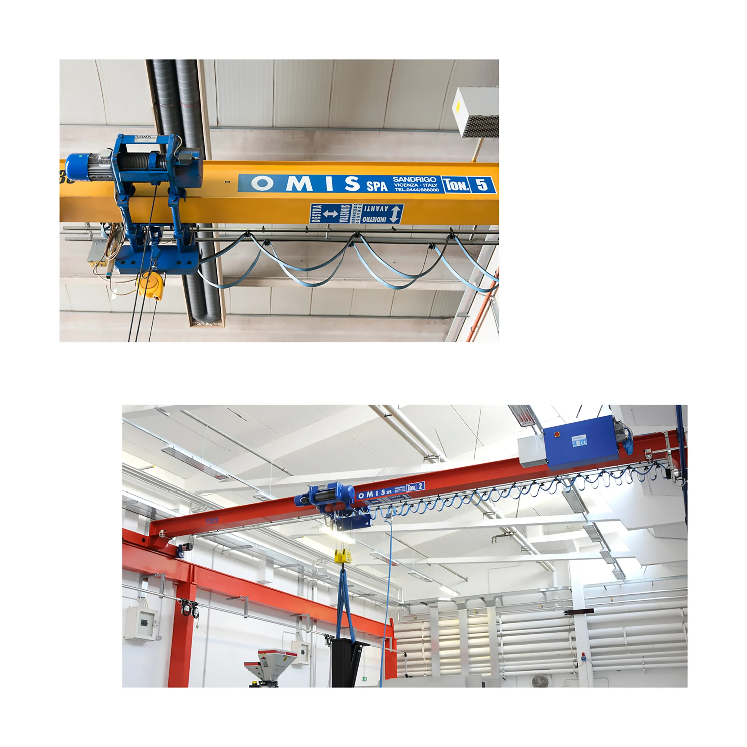 gallery - Single-girder overhead crane examples Omis