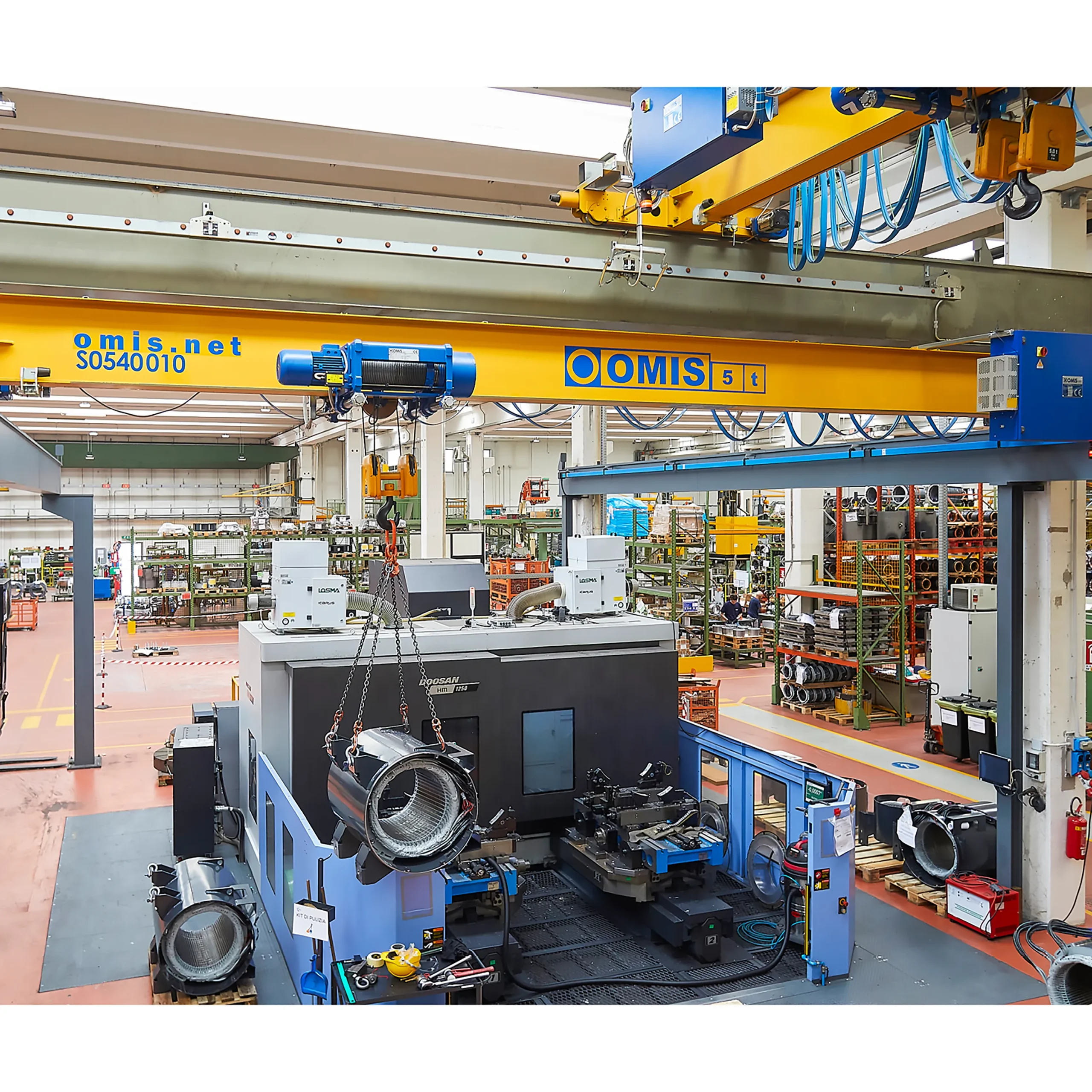 gallery - Single-girder overhead crane machinery Omis 