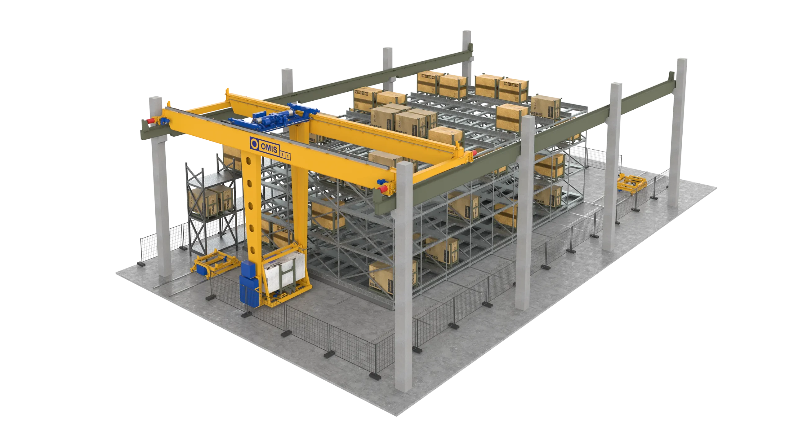 products and configurations - Automatic storage unit with shed 3d Omis 