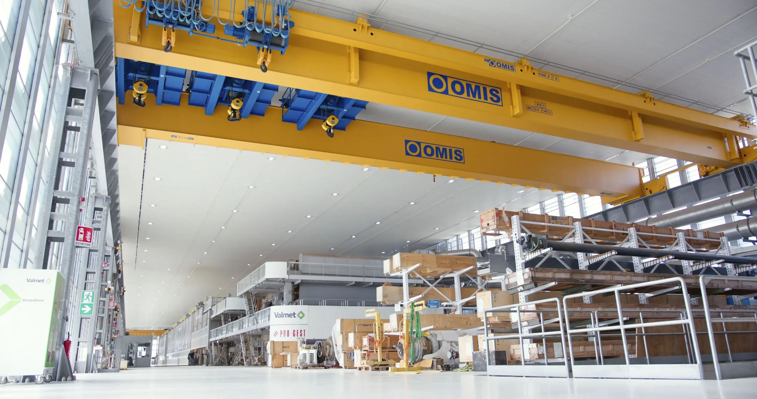 gallery - Overhead crane for paper mill 80t progest bottom view Omis