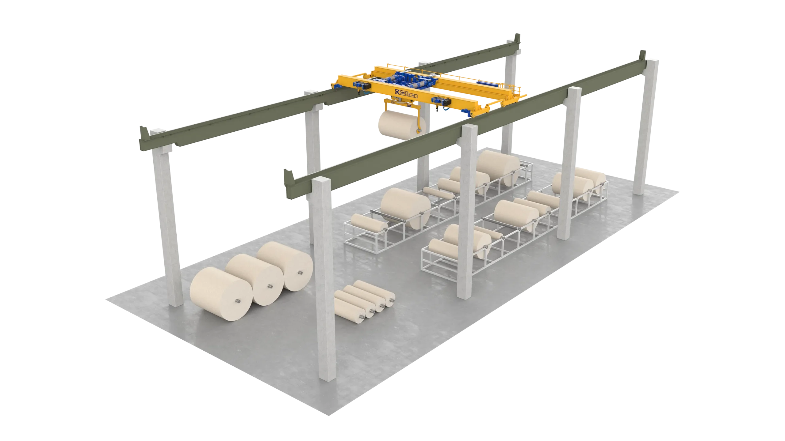 products and configurations - Paper mill with shed 3d Omis