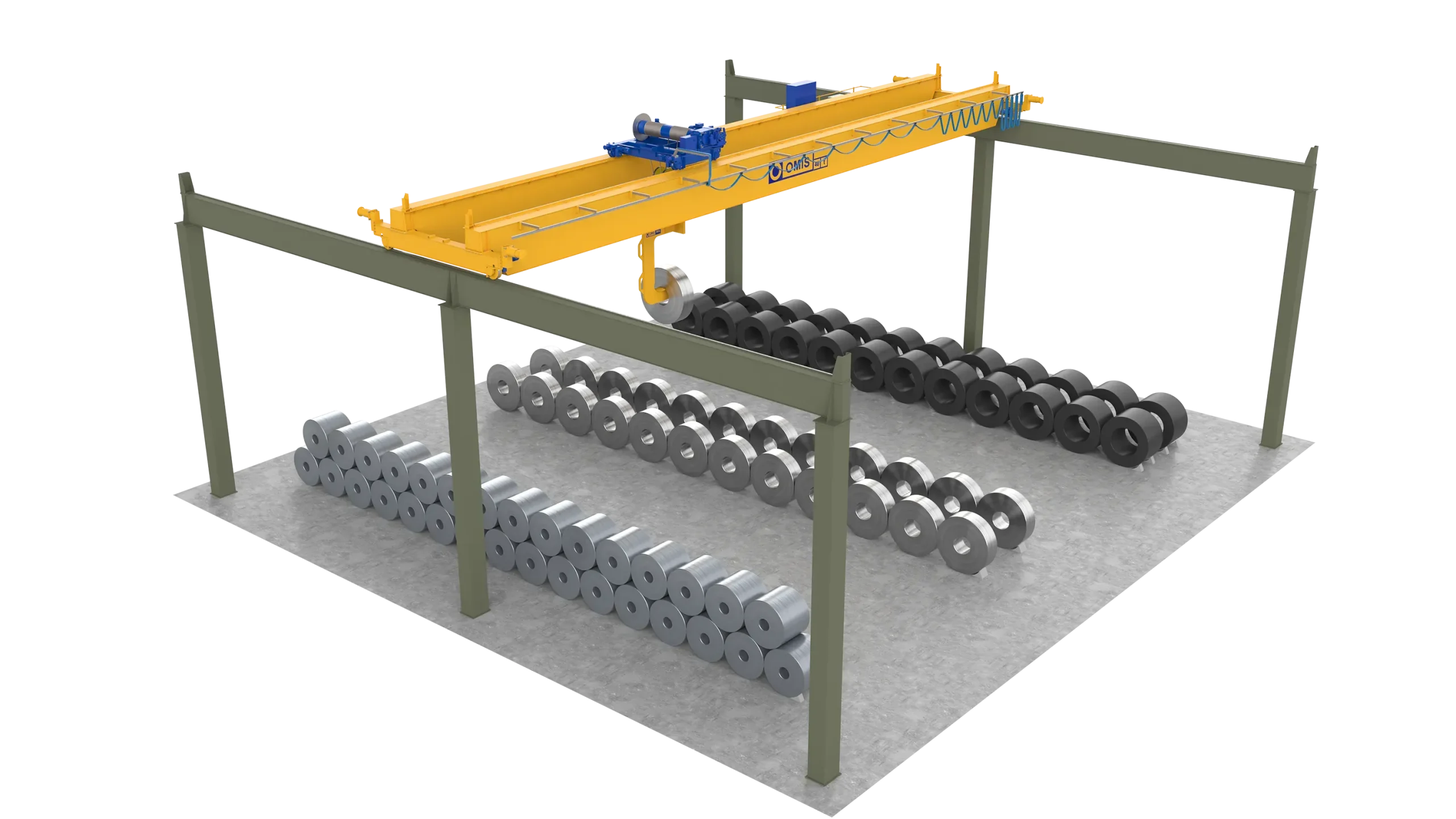 products and configurations - Steel industry with shed 3d Omis