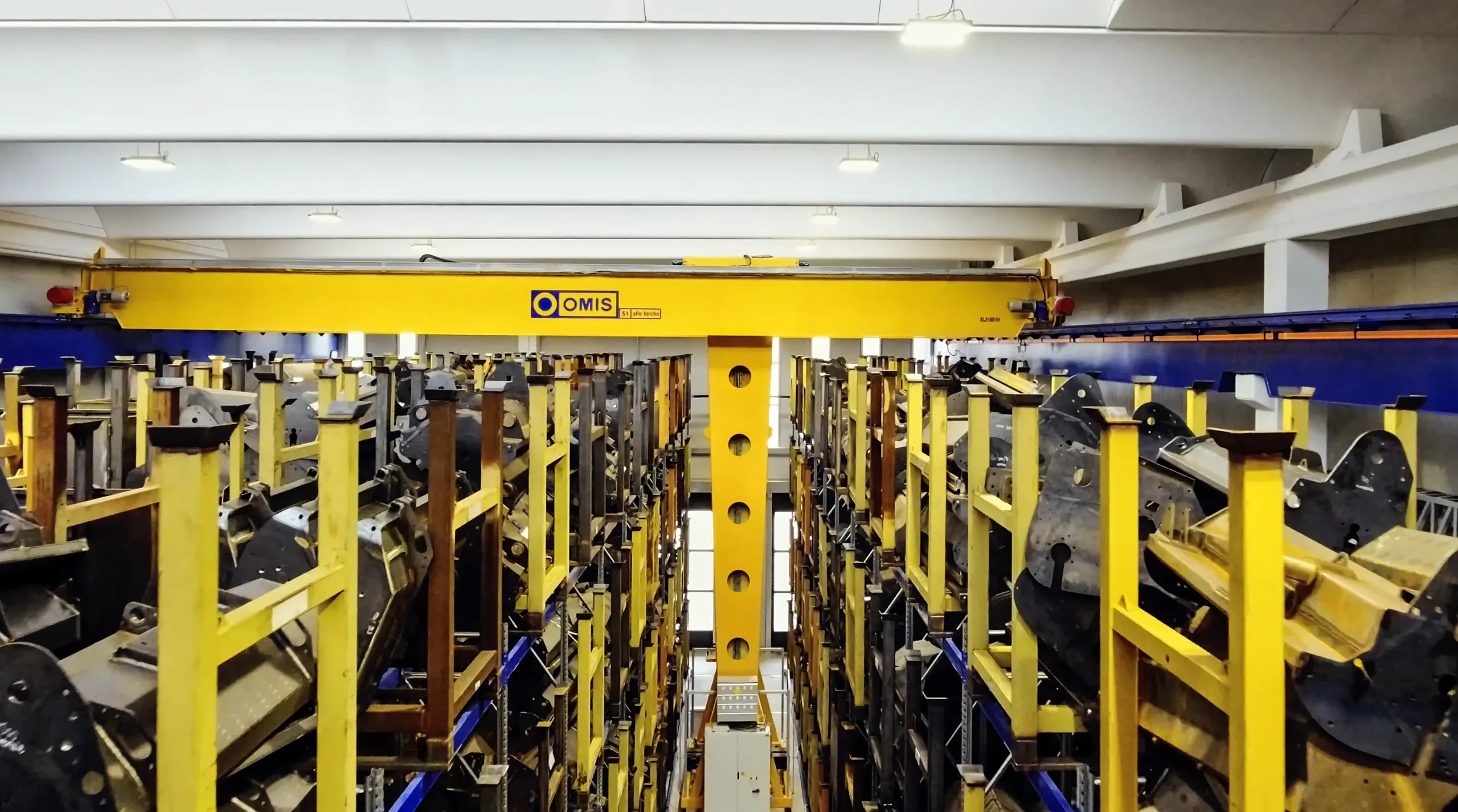 gallery - Automatic overhead crane automated storage unit bertima aerial view Omis 