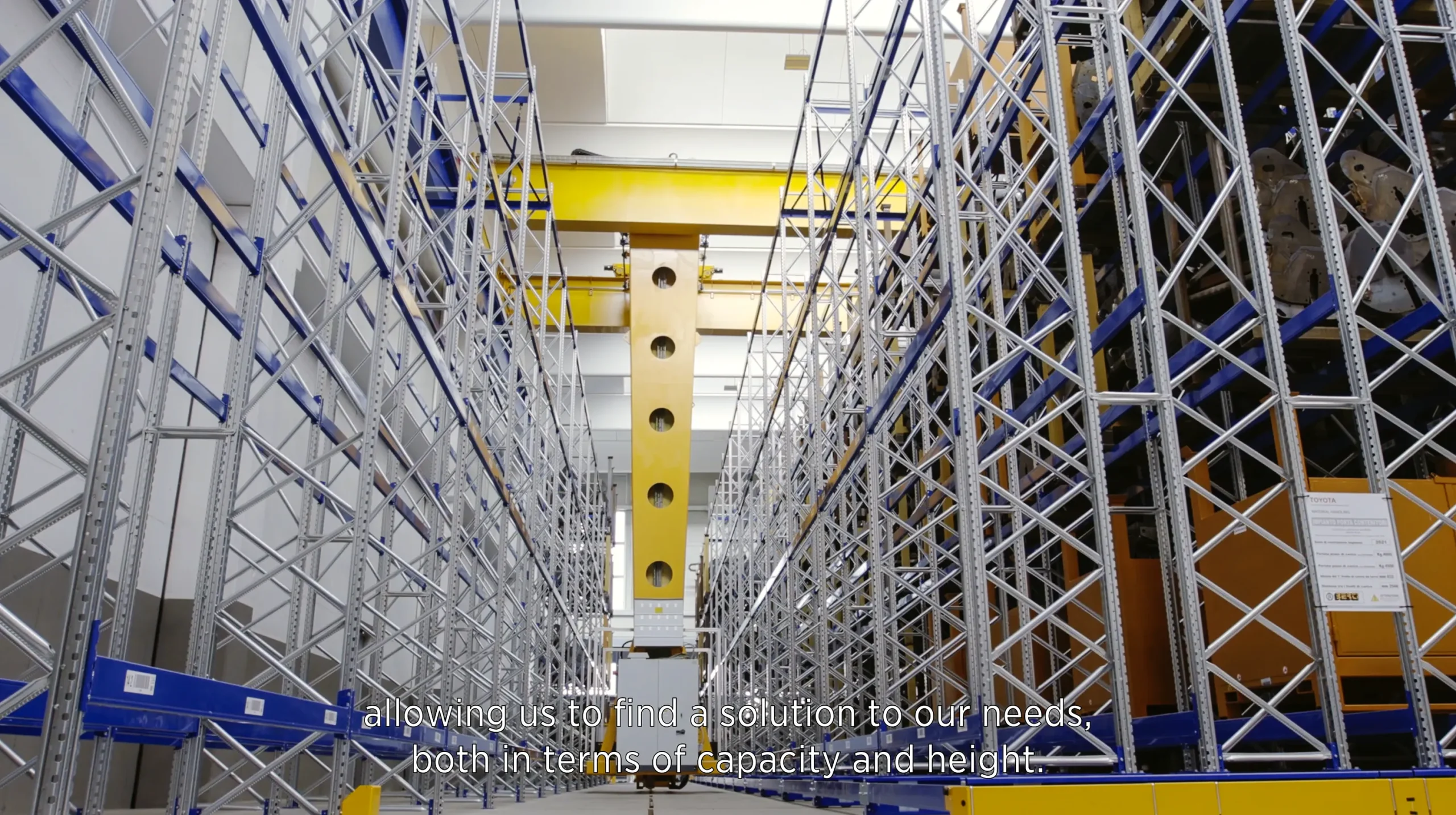 gallery - Automatic overhead crane automated storage unit bertima detail shelving Omis 