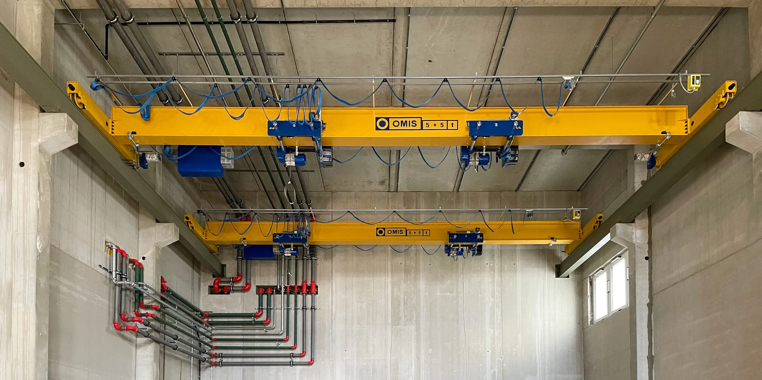 gallery - Cover single-girder overhead crane 5t hoist h double lifting Omis 