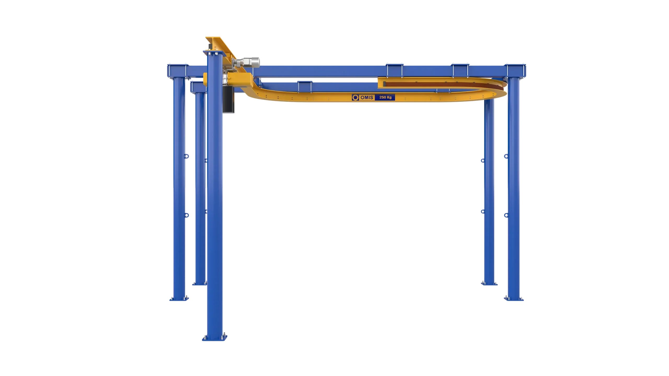 products and configurations - Curved monorail 250kg front 3d Omis 