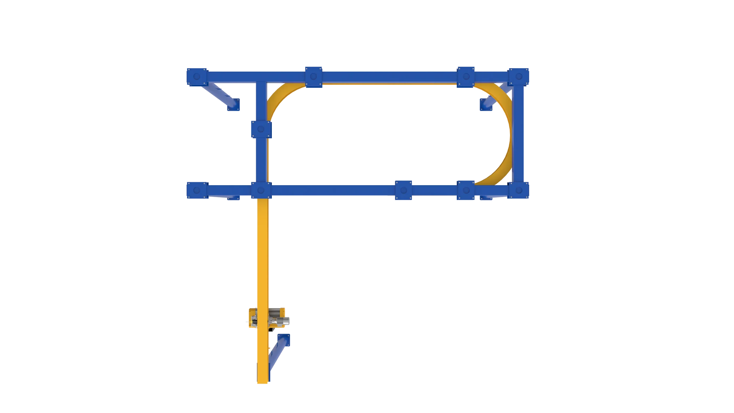 products and configurations - Curved monorail 250kg top 3d Omis 