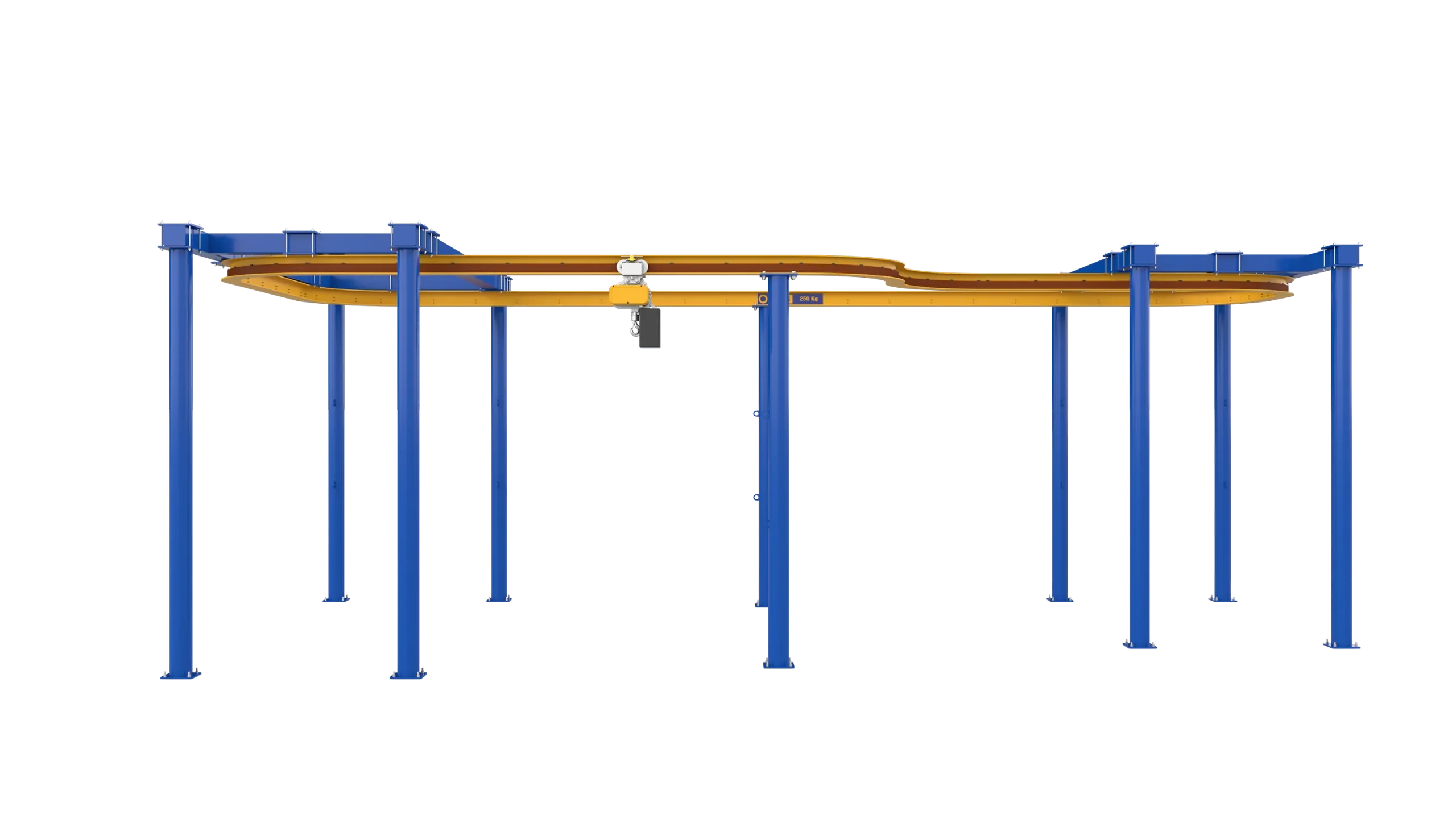 products and configurations - Curved monorail circuit 250kg front 3d Omis 