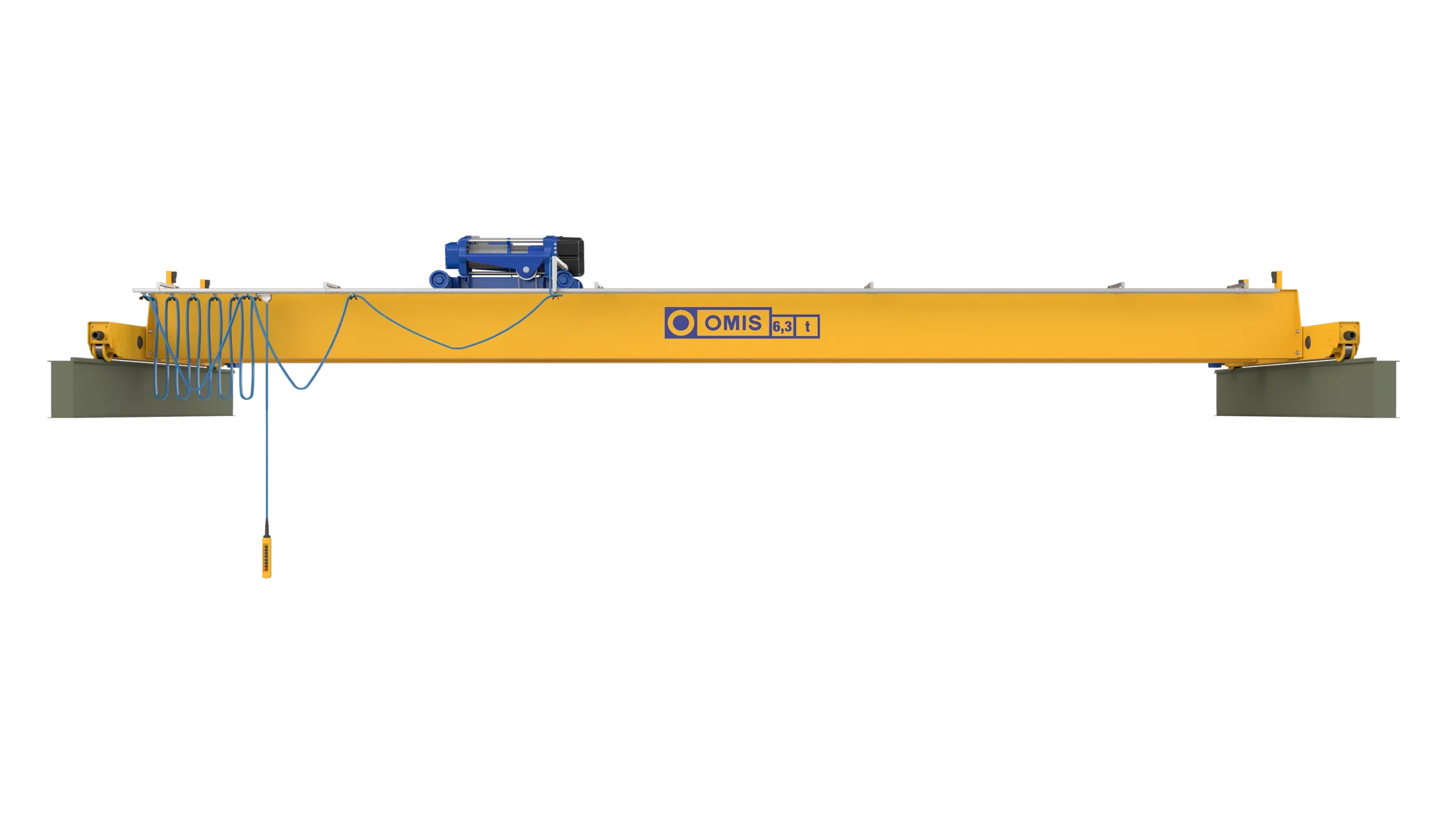 products and configurations - Double-girder bridge crane executive hoist h 6 3t front Omis 