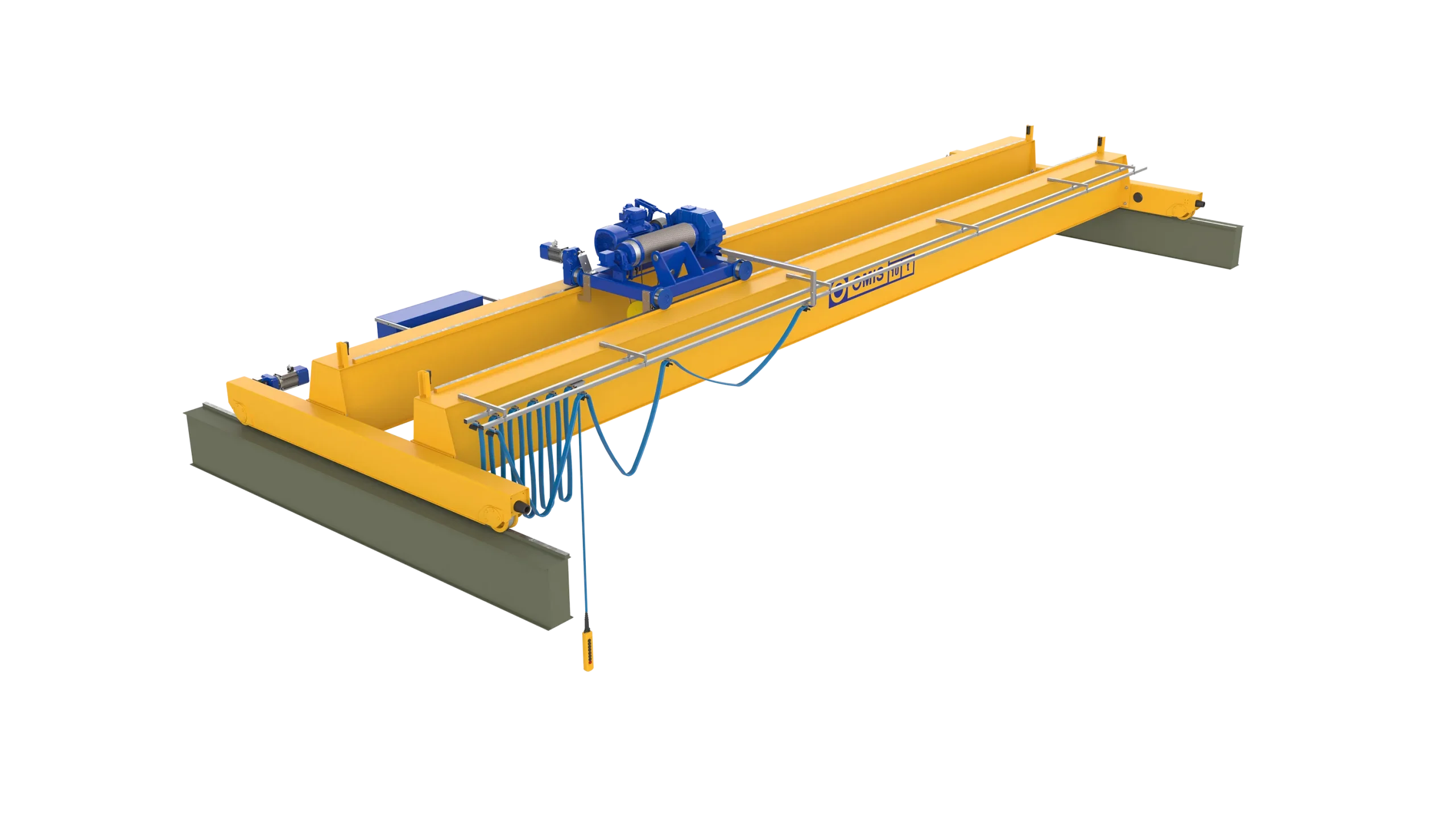 header - Double-girder bridge crane executive open barrel hoist open barrel hoist 10t 3d Omis 