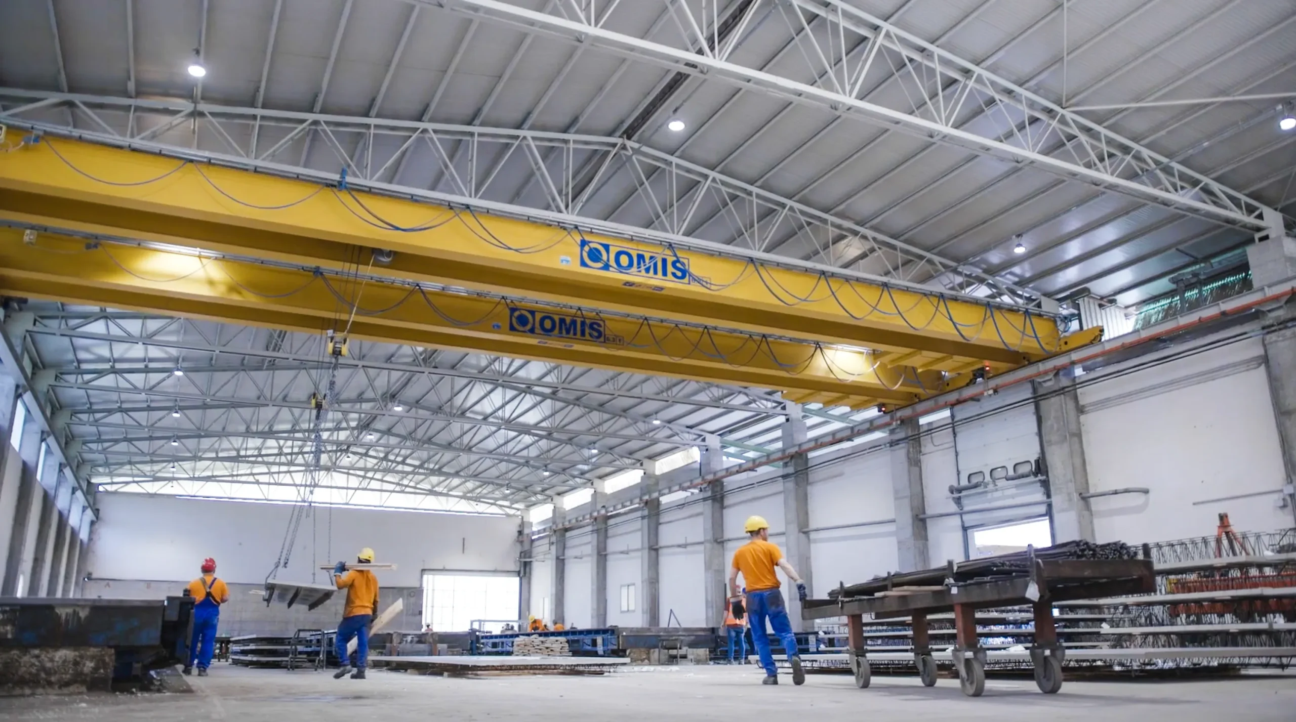 gallery - Double-girder overhead crane 6 3t esse solai production view Omis 