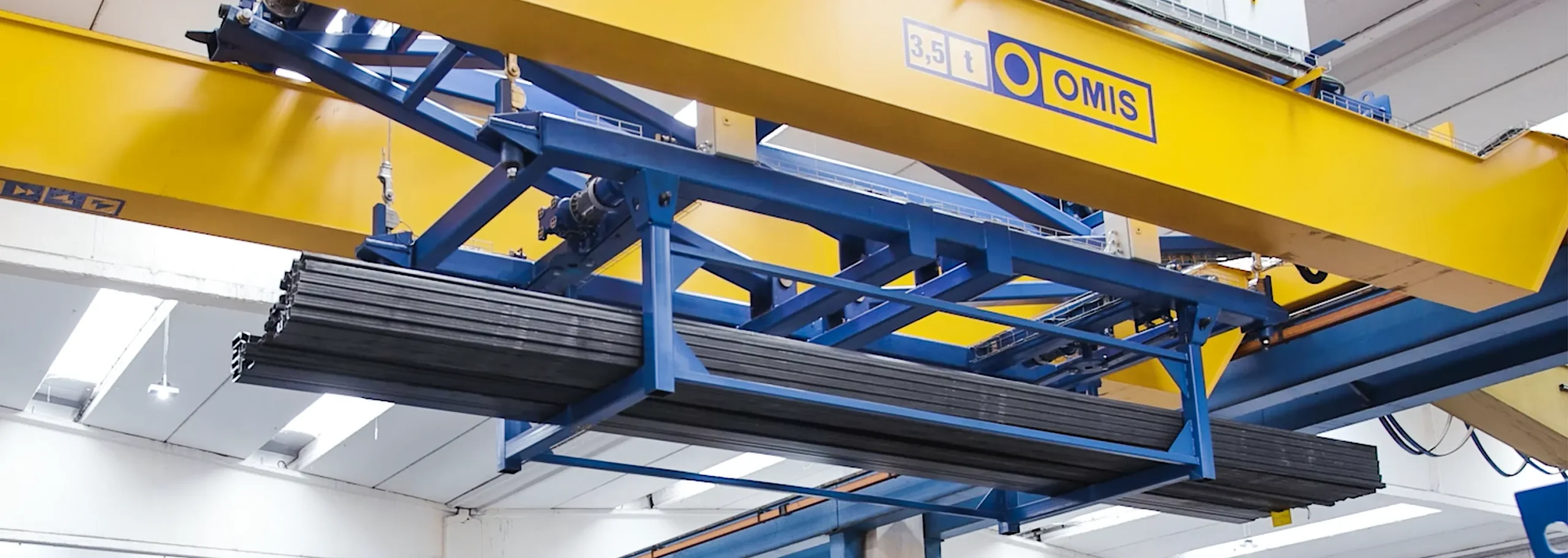 products and configurations - Header automatic overhead crane handling bars Omis