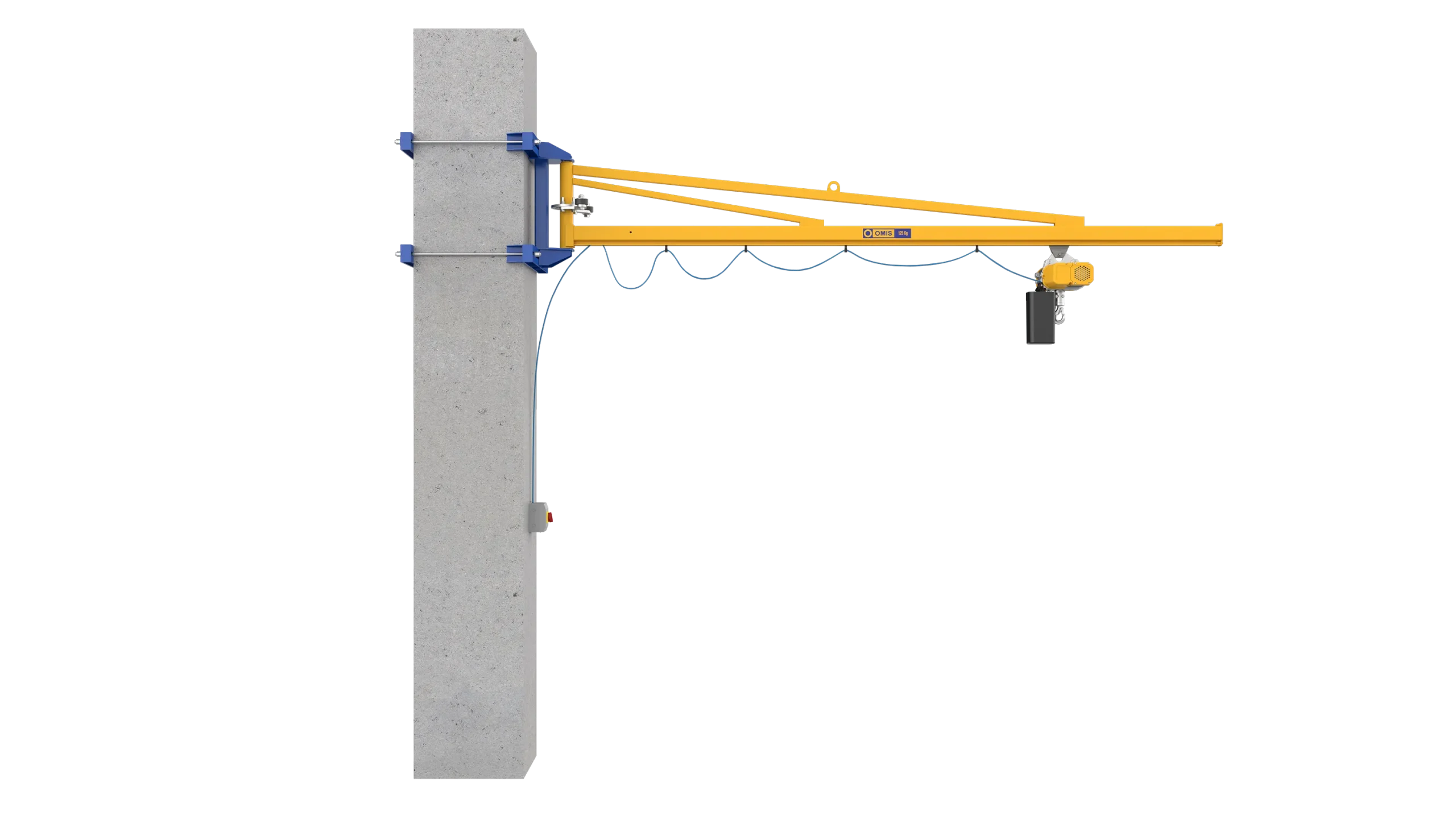 products and configurations - Jib crane m 125kg front 3d Omis 