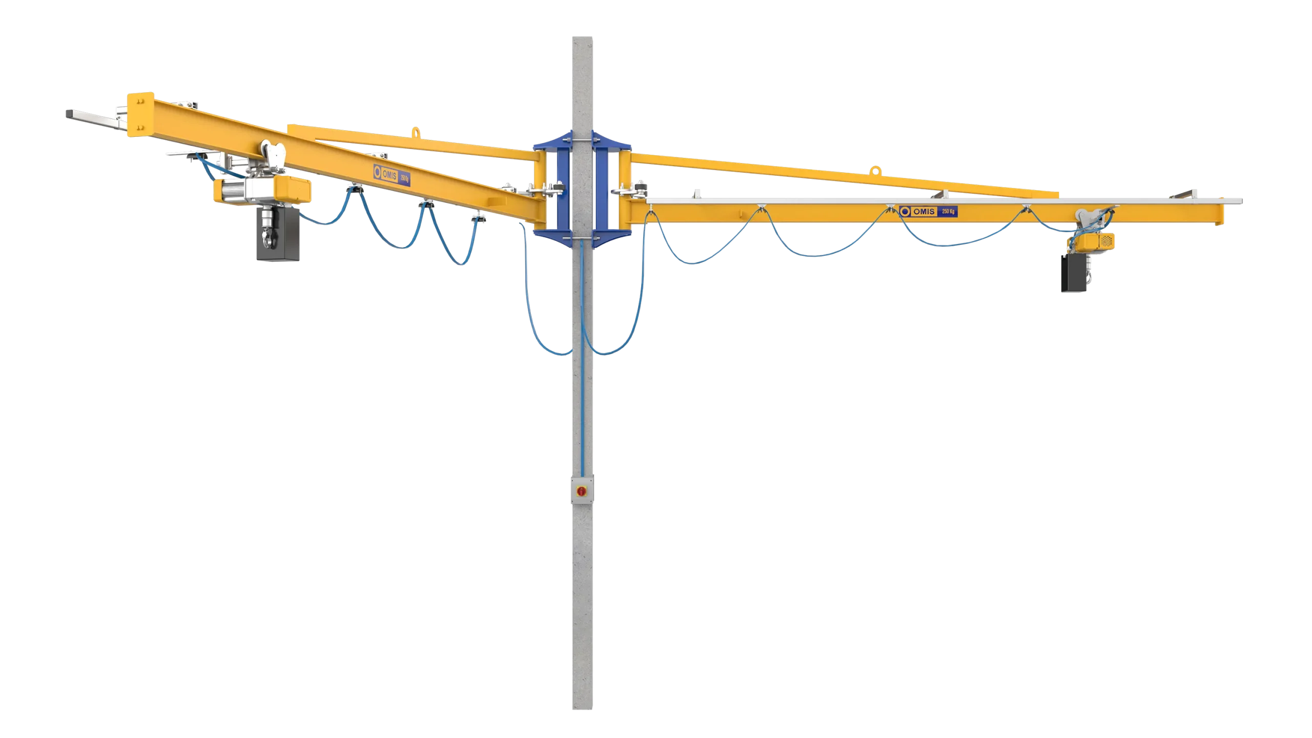 products and configurations - Jib crane m2t m2t 250kg narrow connection front 3d Omis 