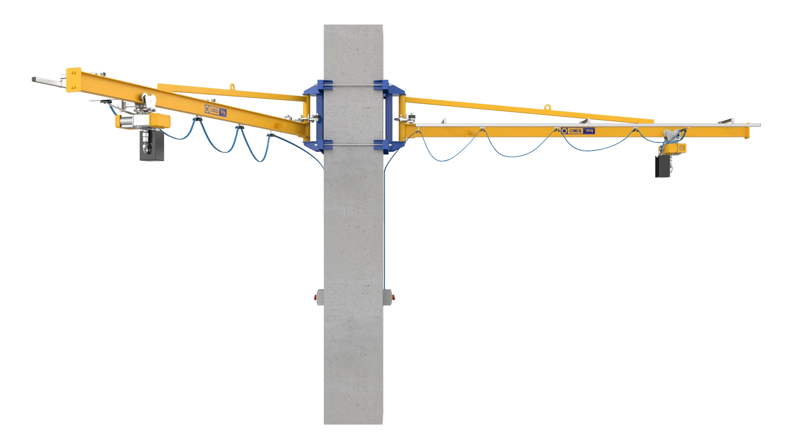 products and configurations - Jib crane m2t m2t 250kg wide connection front optional 3d Omis 