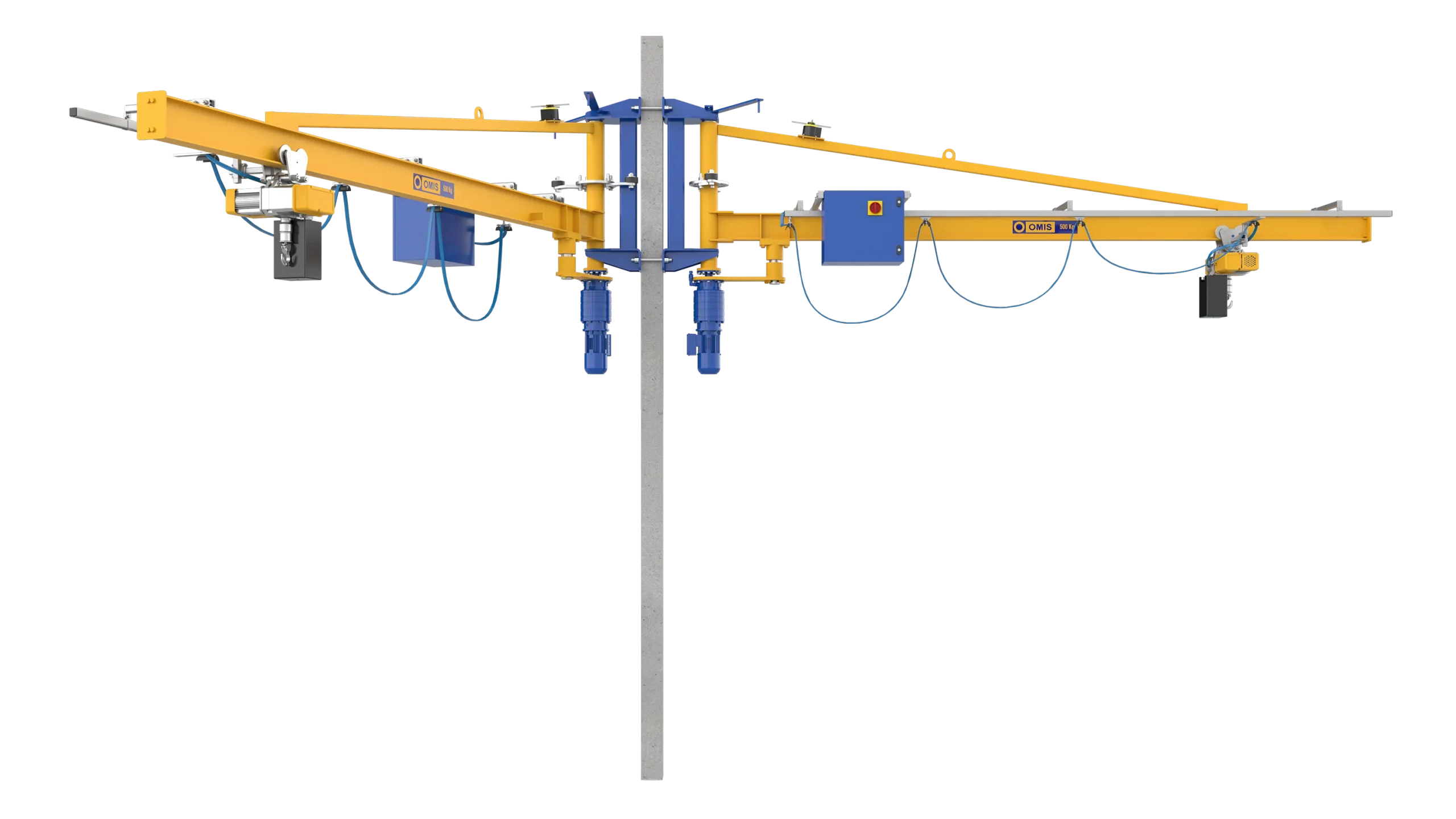 products and configurations - Jib crane m2te m2te 500kg narrow connection front 3d Omis 