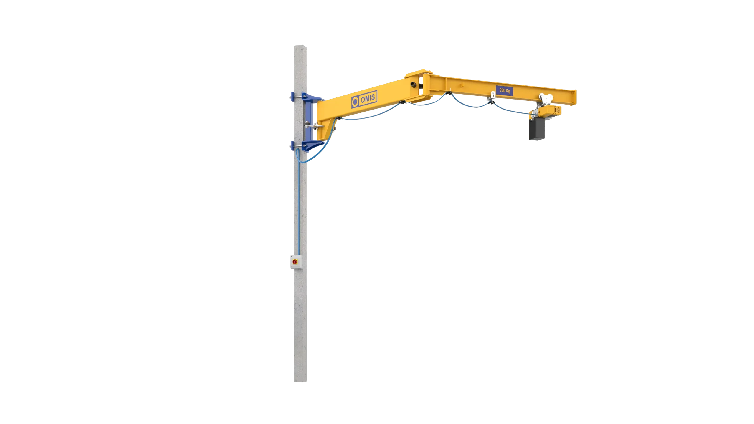 products and configurations - Jib crane ms 250kg narrow connection 3d Omis 