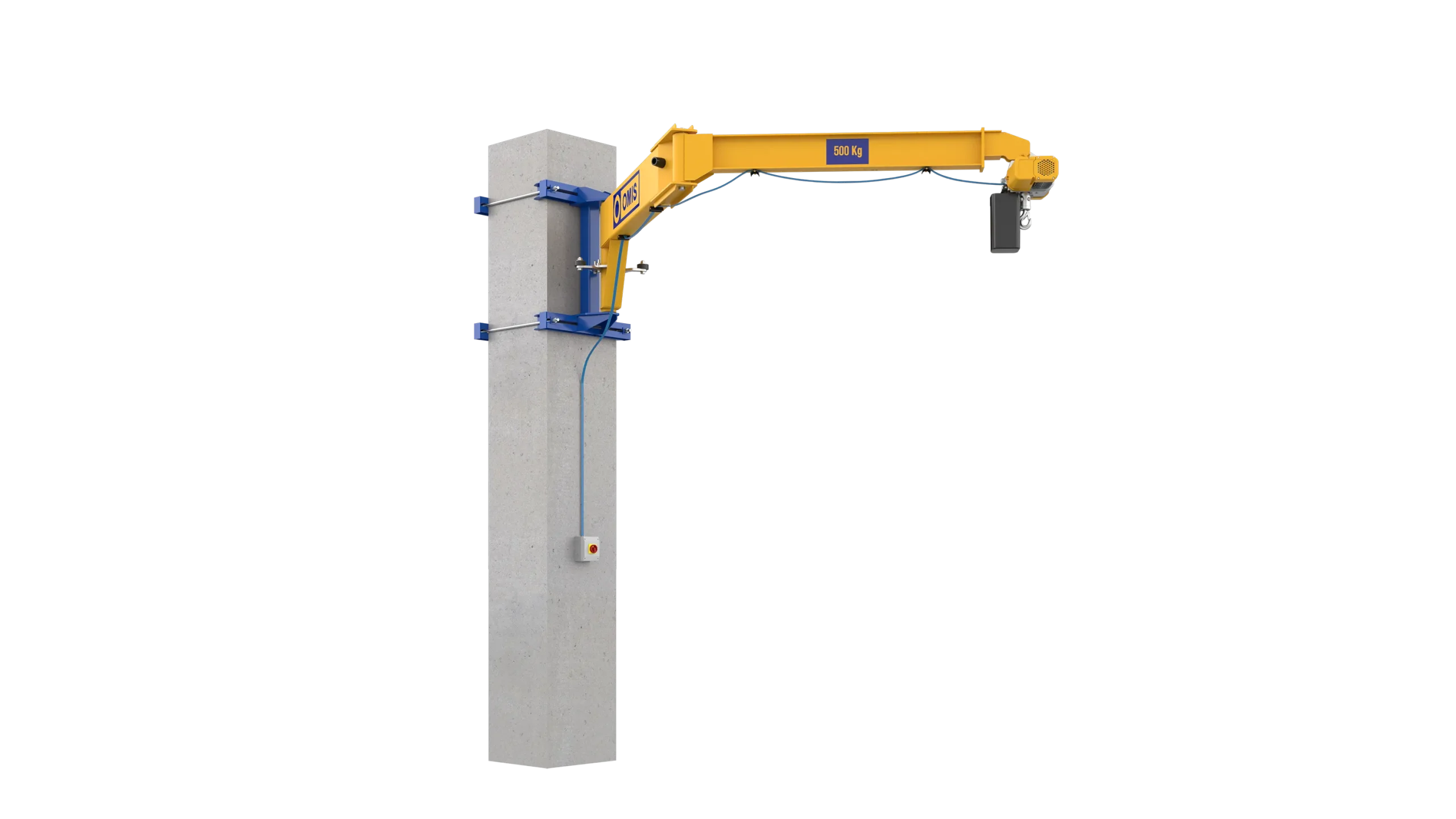 header - Jib crane ms 250kg wide connection 3d Omis 