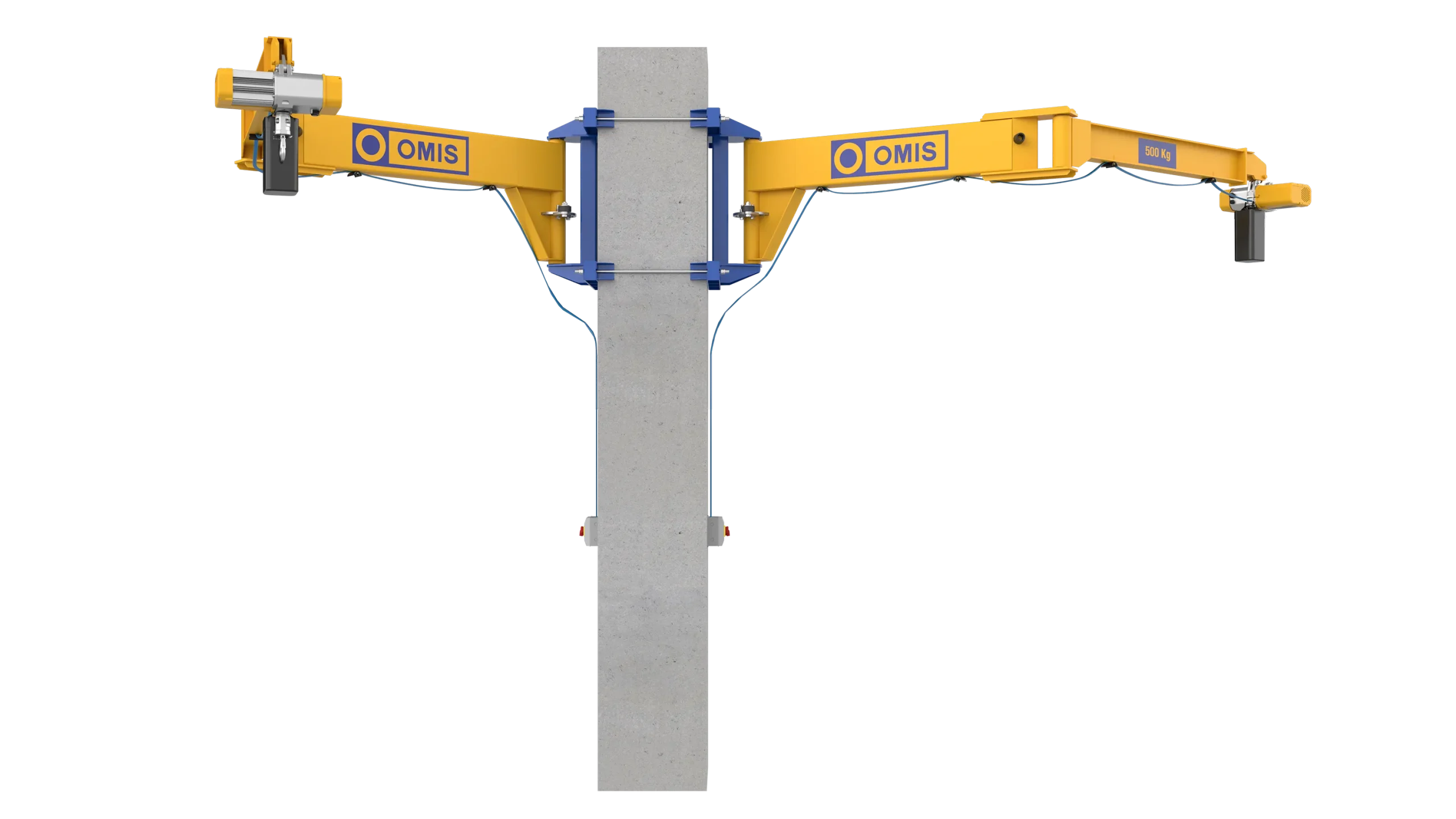 header - Jib crane ms ms 250kg wide connection front 3d Omis 