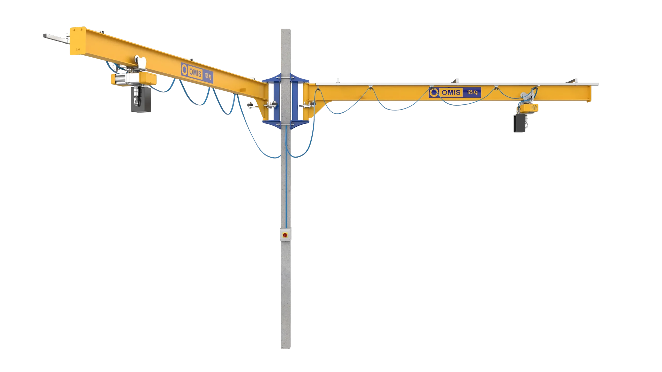 products and configurations - Jib crane mt mt 250kg narrow connection front 3d Omis 