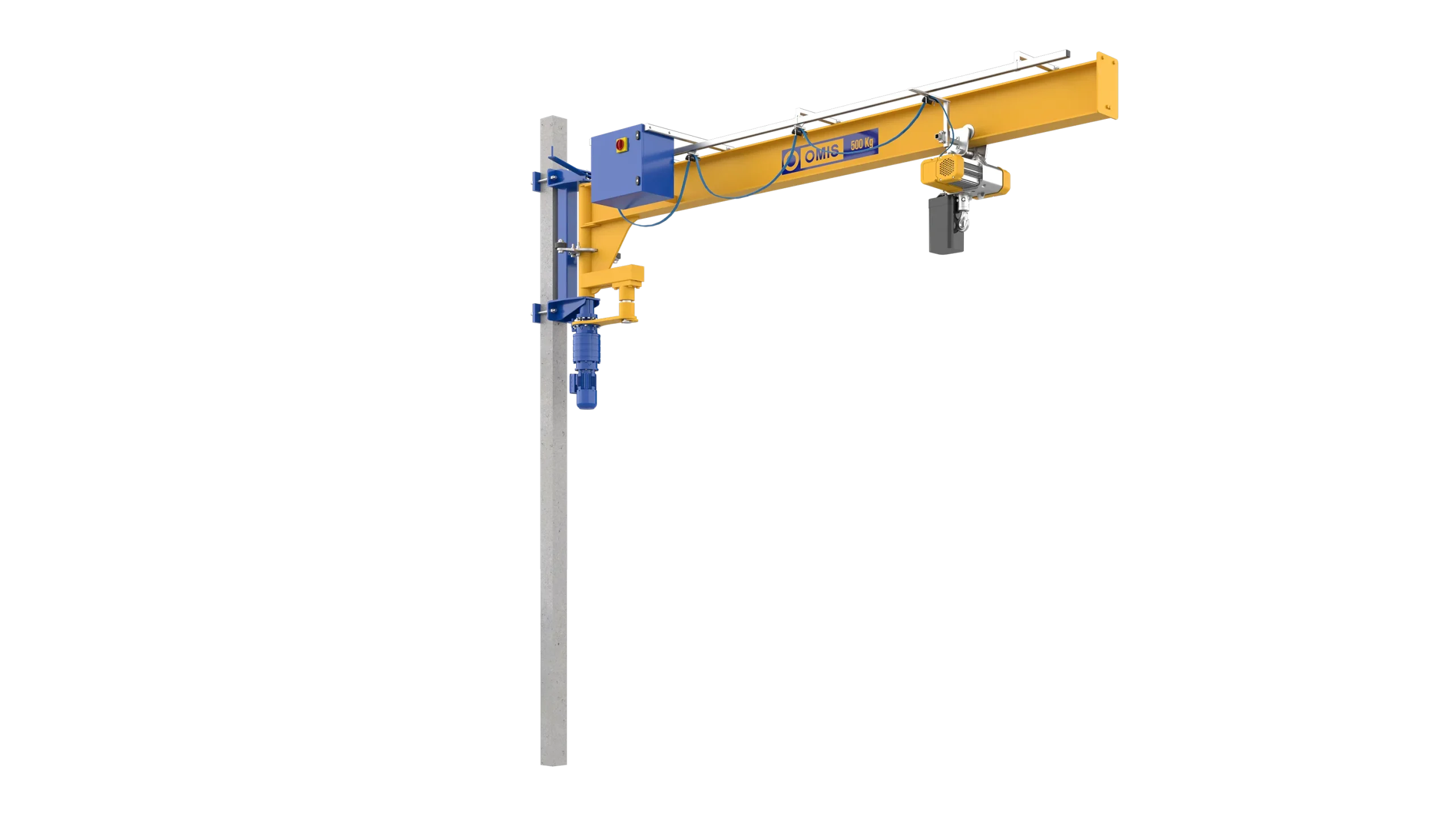 products and configurations - Jib crane mte 500kg narrow connection 3d Omis 