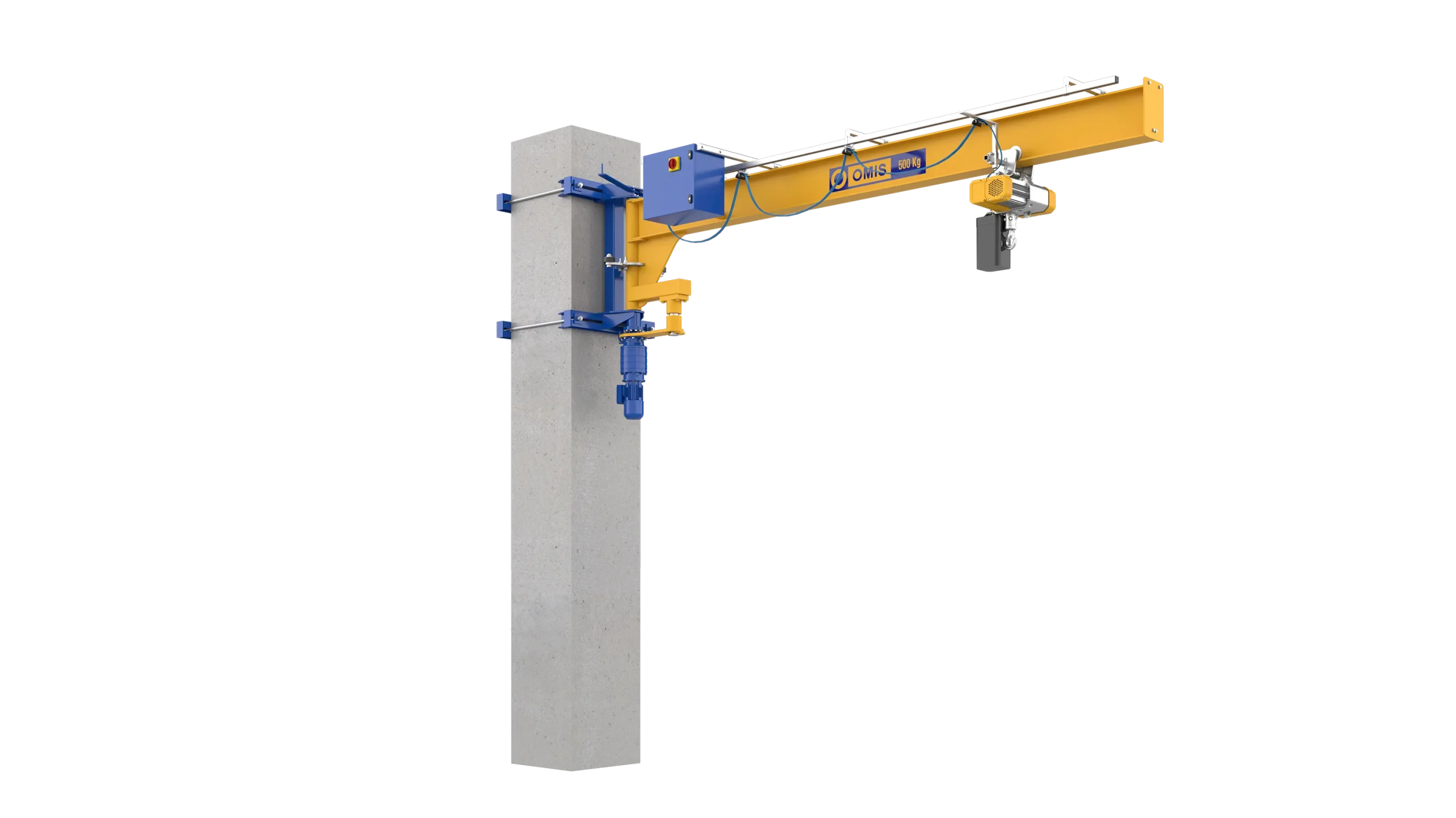 header - Jib crane mte 500kg wide connection 3d Omis 