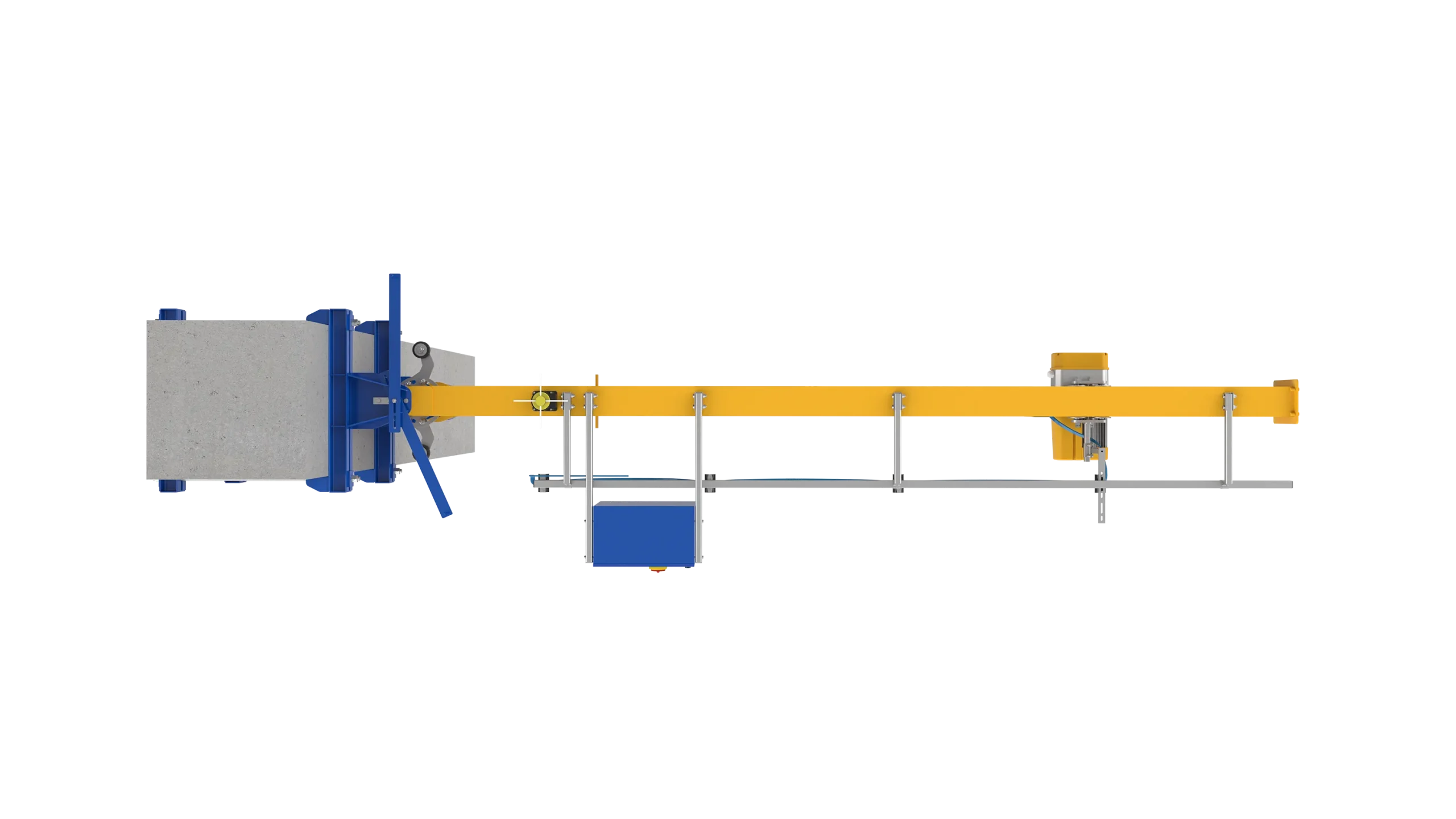 products and configurations - Jib crane mte 500kg wide connection top 3d Omis 