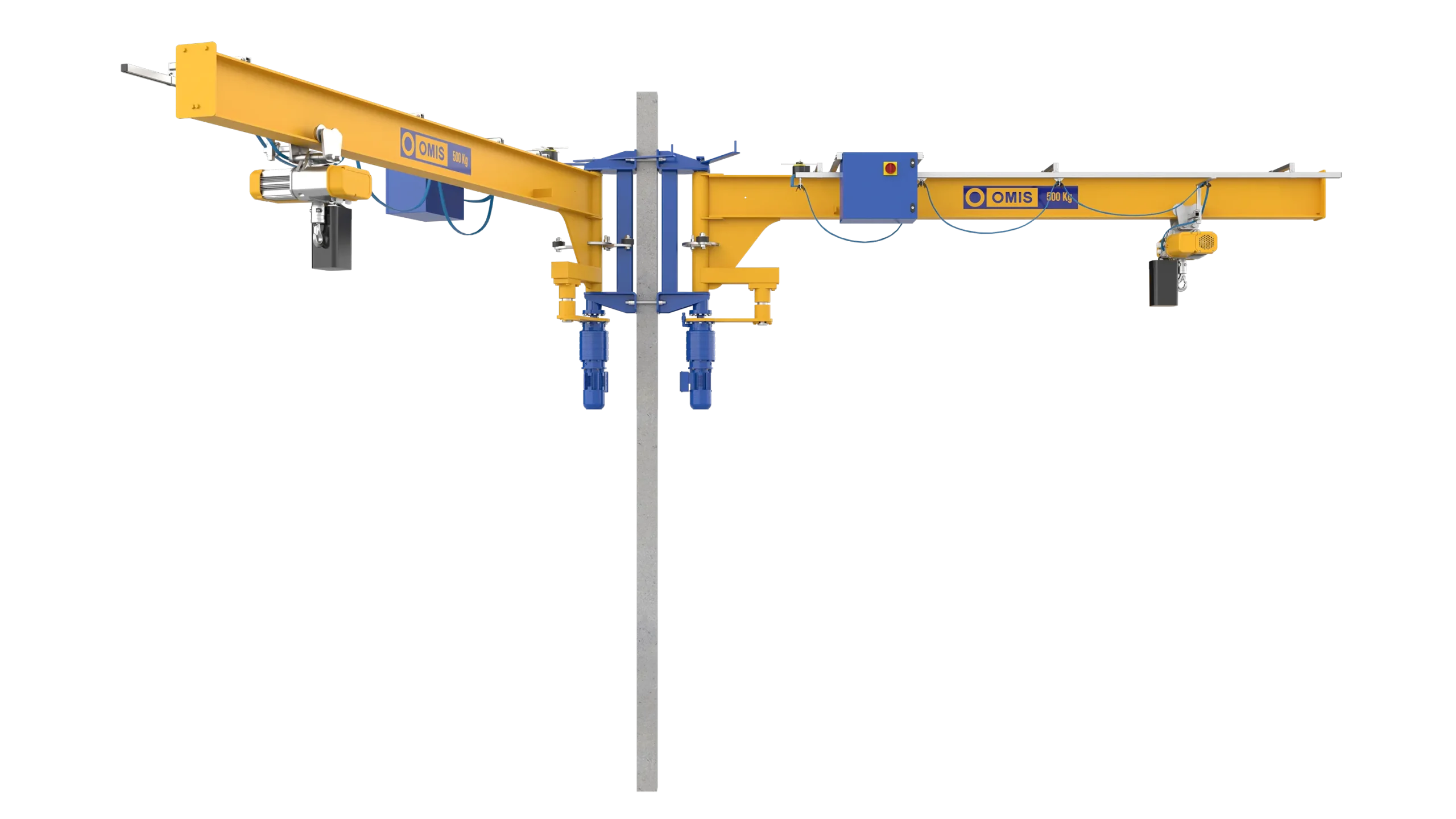 products and configurations - Jib crane mte mte 500kg narrow connection front 3d Omis 