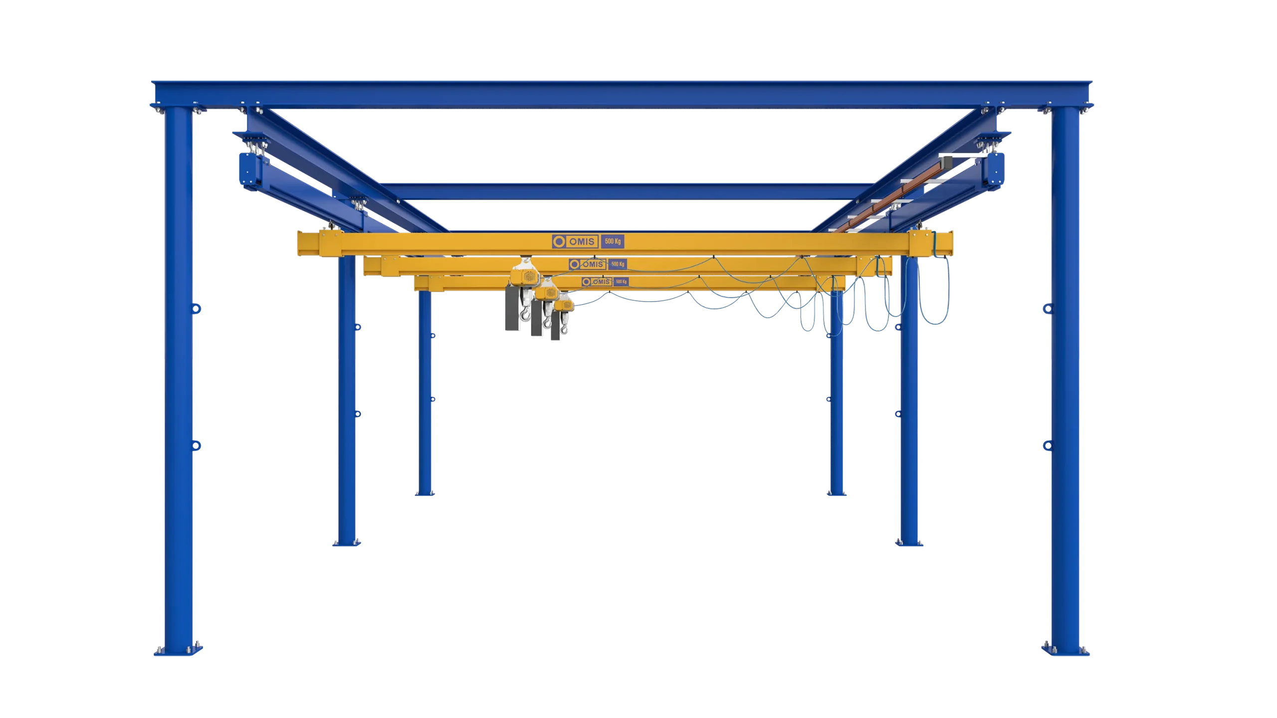 products and configurations - Manual suspended system gsm 500kg front 3d Omis 