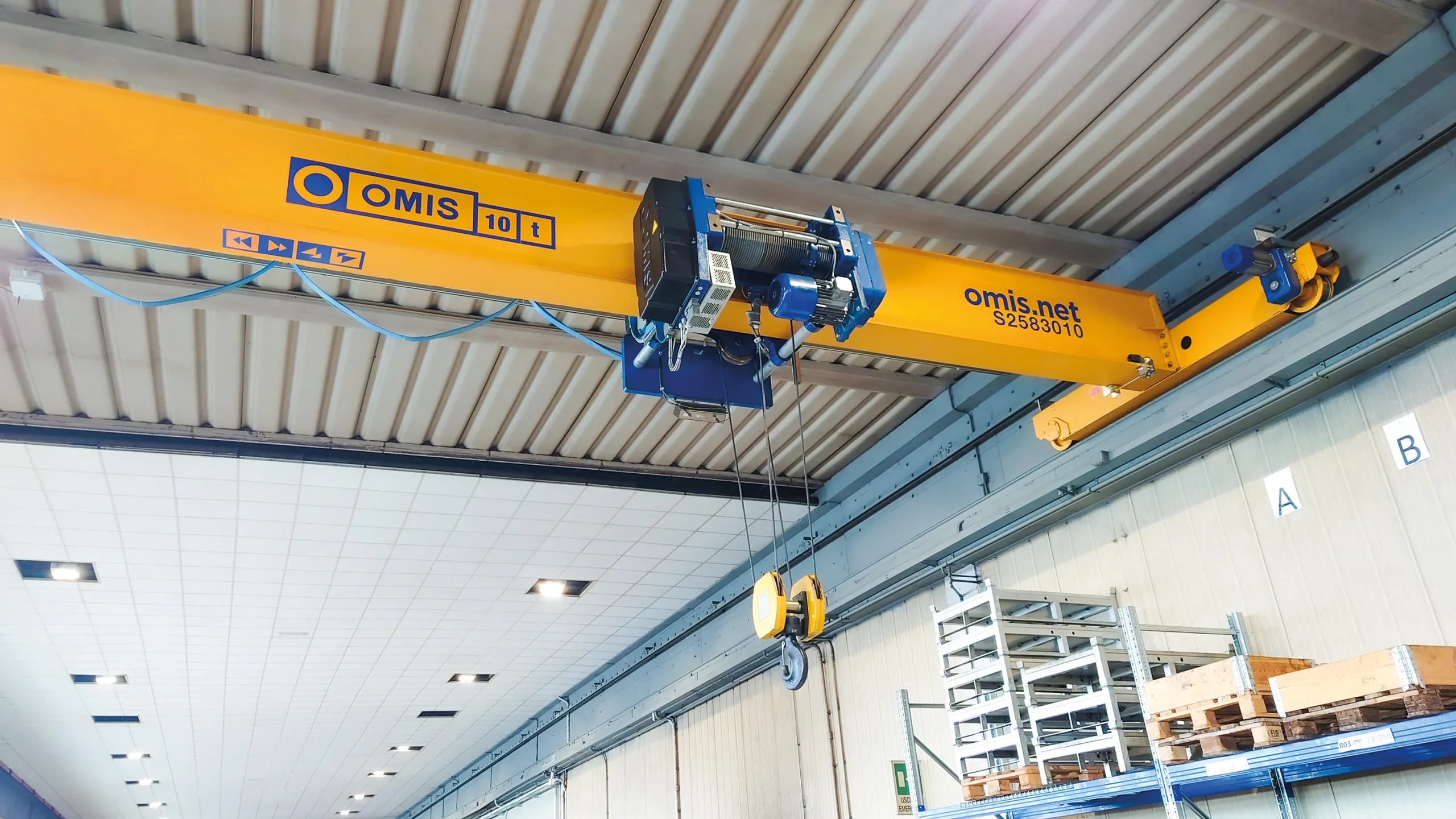 header - Profile single-girder overhead crane hoist10t Omis 