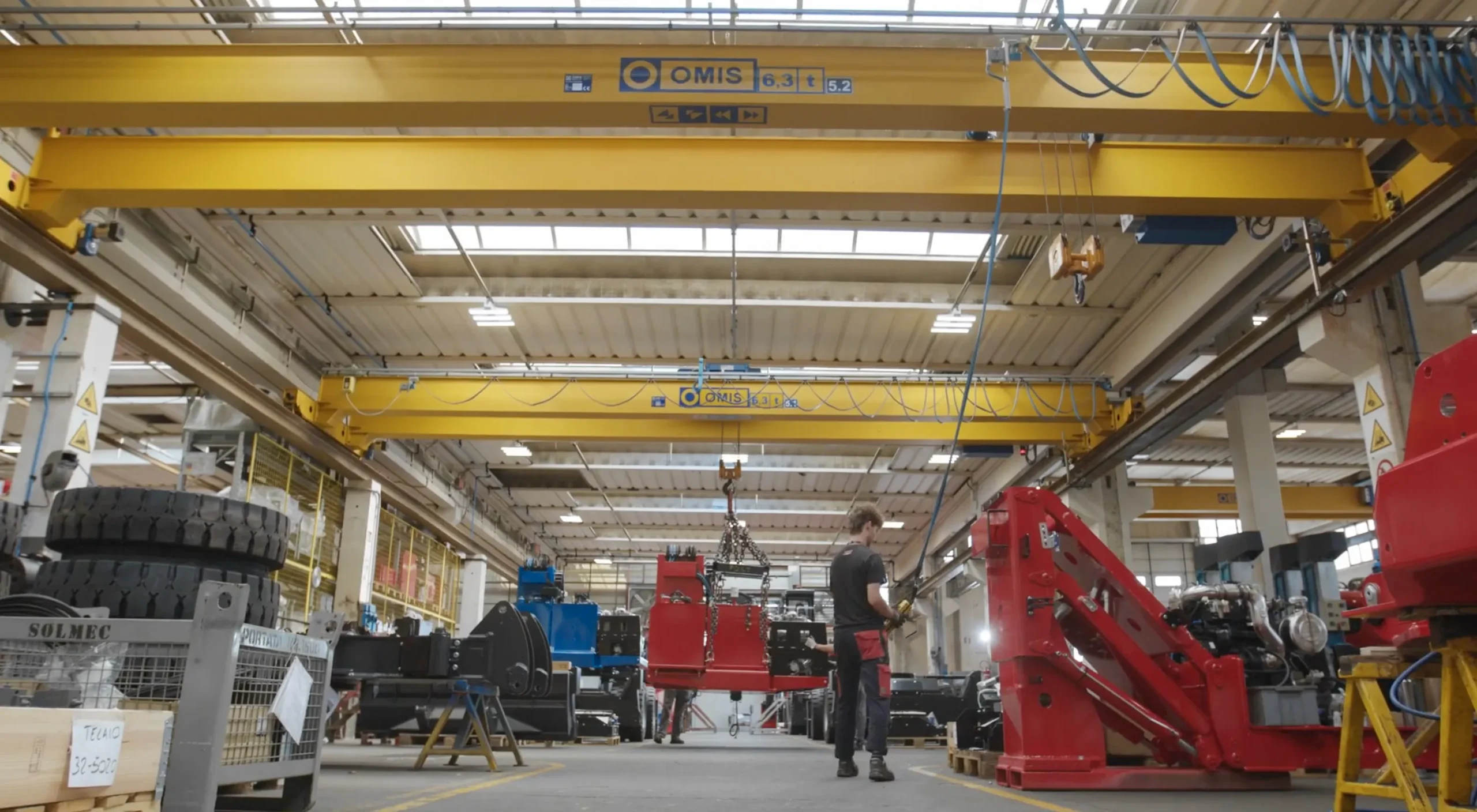 gallery - Raised double-girder overhead crane 6 3t solmec Omis 