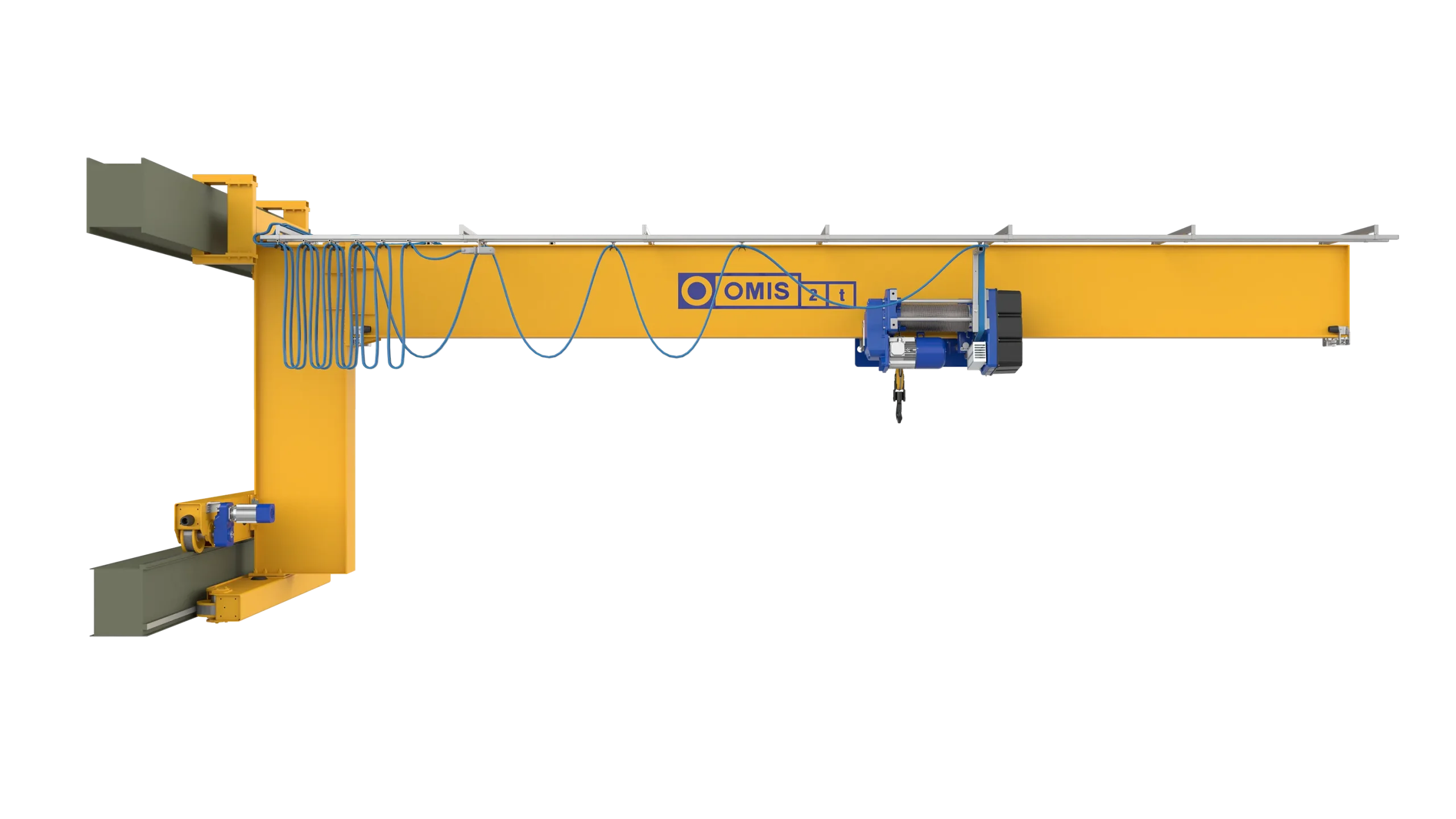 products and configurations - Wall travelling crane bicycle executive 2t front 3d Omis